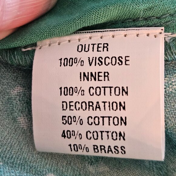 Bl^nk Elouera Peasant Blouse X-Small Oversuzed Stripe Embroidered Boho - Picture 9 of 12